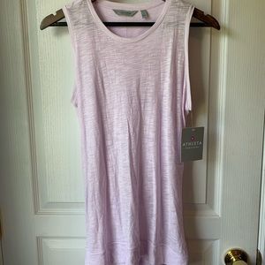Athleta Small high neck open back tank NWT lilac